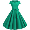 Grünes Vintage 50er Jahre Kleid