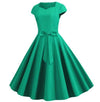 Grünes Vintage 50er Jahre Kleid
