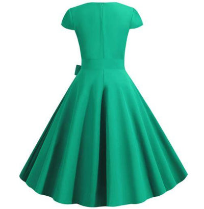Grünes Vintage 50er Jahre Kleid