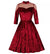 60er Jahre Vintage Burgunder Kleid