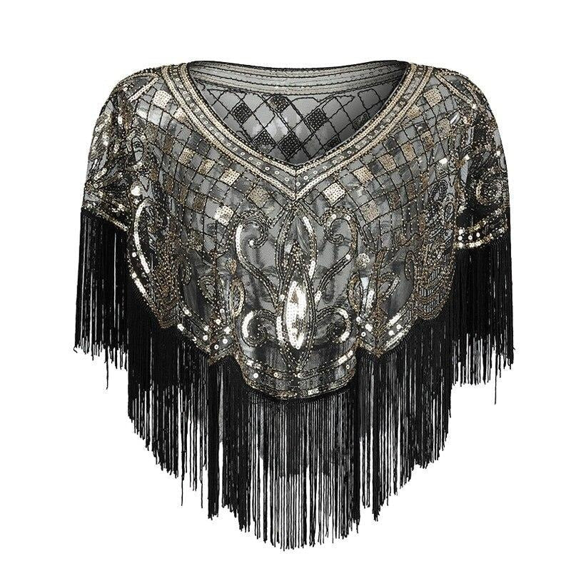 Goldener Gatsby-Schal