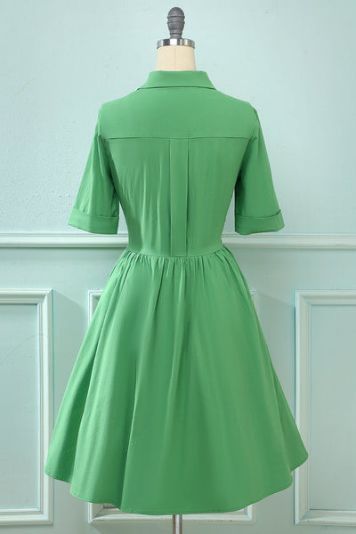 50er Jahre Vintage Faltenkleid