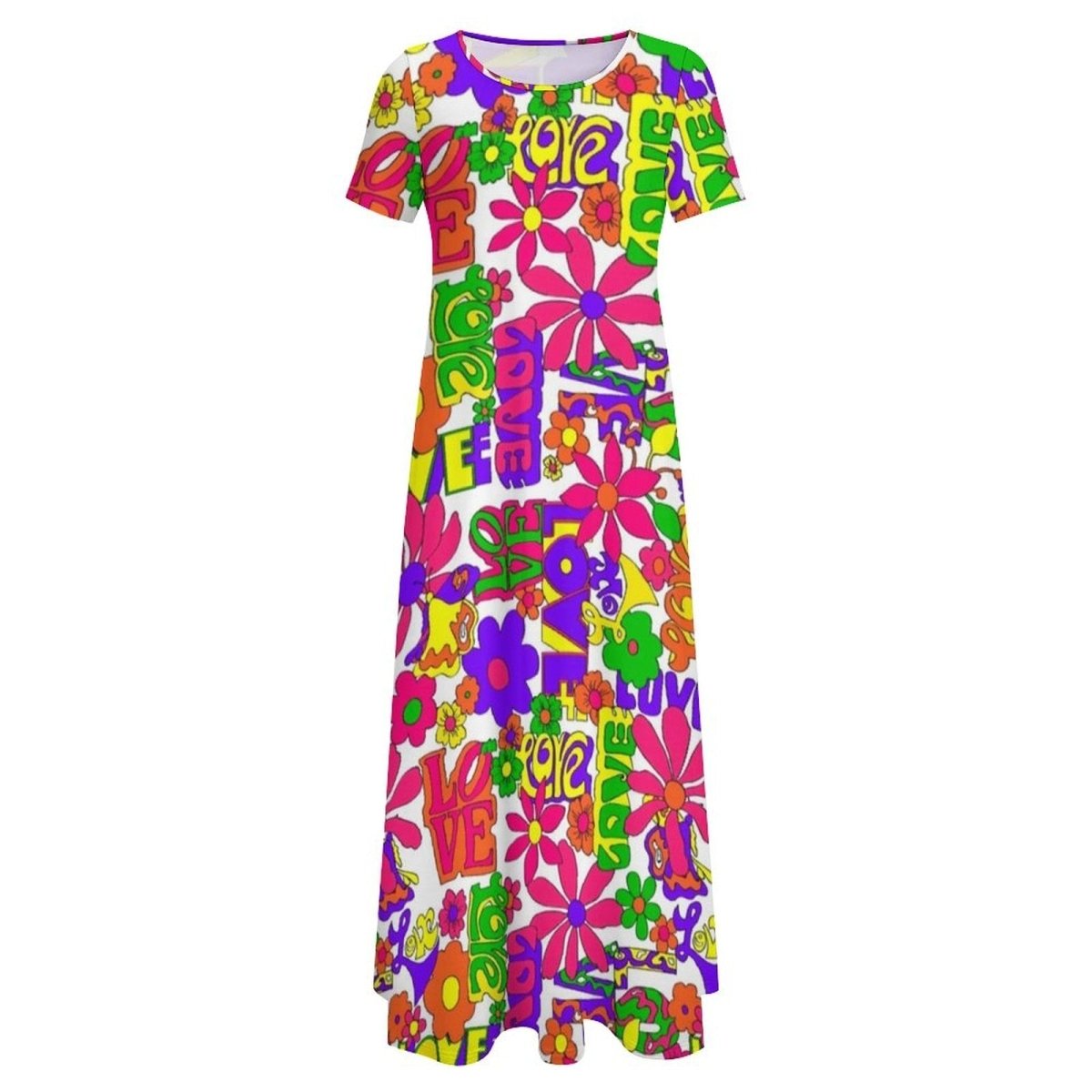 70er-Jahre-Kleid für Damen