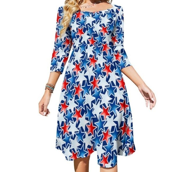 70er-Jahre-Vintage-Konfetti-Kleid für Damen