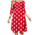 Rotes Kleid mit Sternen, Damenjahrgang 70, Vintage-Mode