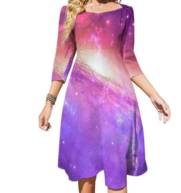 70er-Jahre-Vintage-Rosa-Kleid für Damen