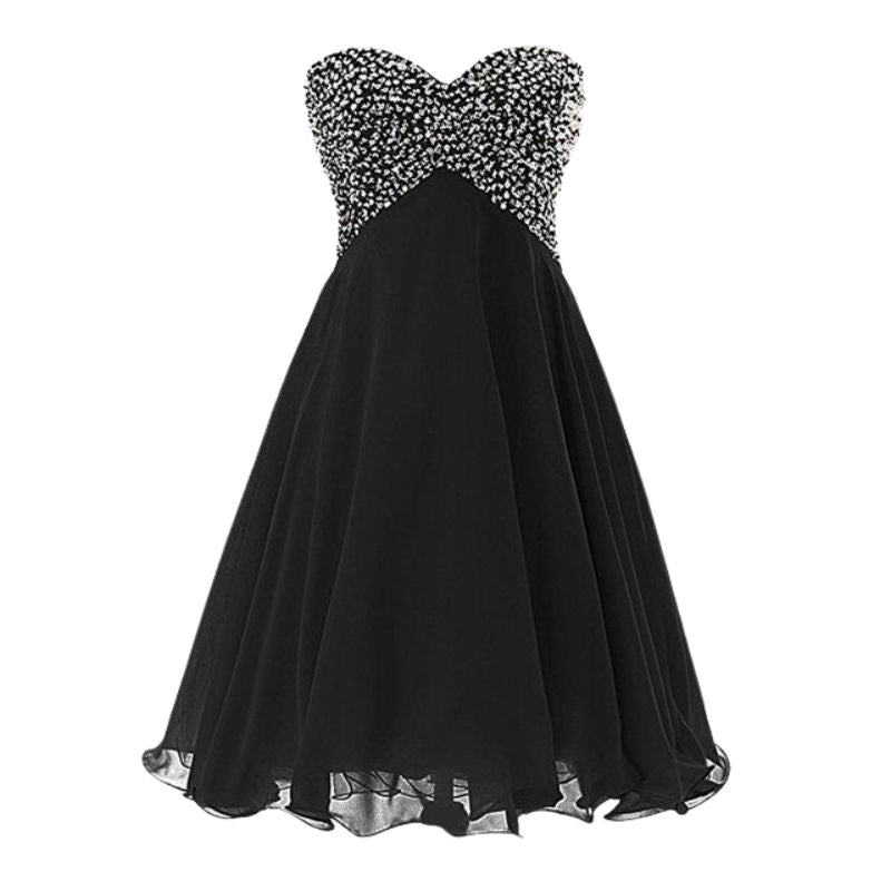 Trägerloses Vintage-Kleid