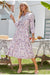 Vintage Blumen Maxikleid