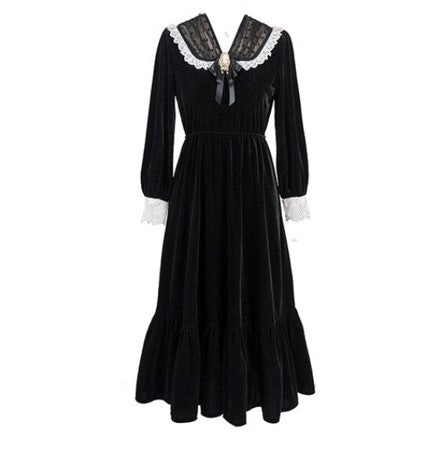 Vintage 40er Jahre Outfit Kleid Schwarz