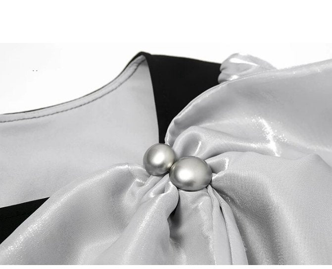 Petite schwarzes Vintage-Kleid