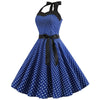 Blaues Vintage-Kleid