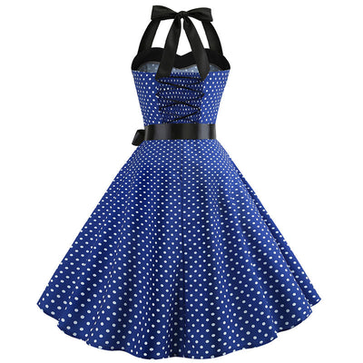 Blaues Vintage-Kleid