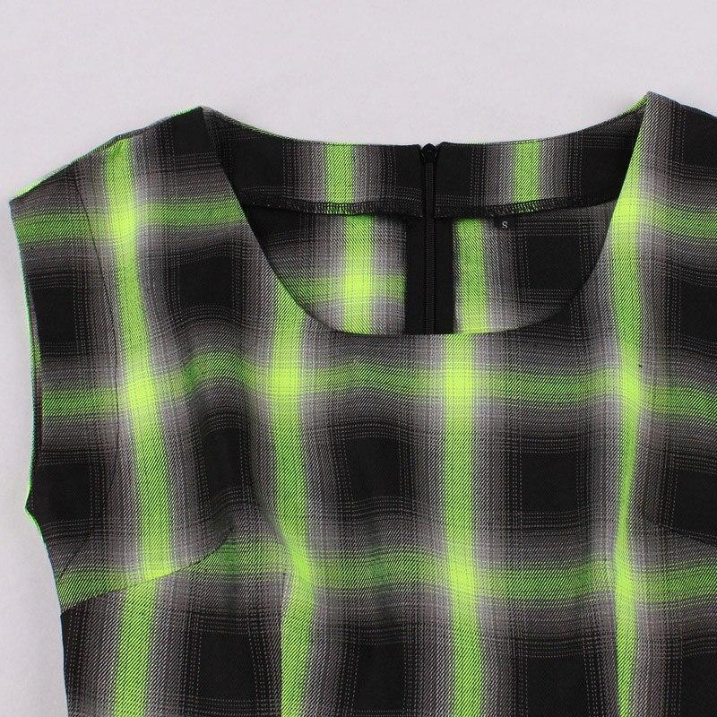 Ärmelloses Vintage-Karokleid