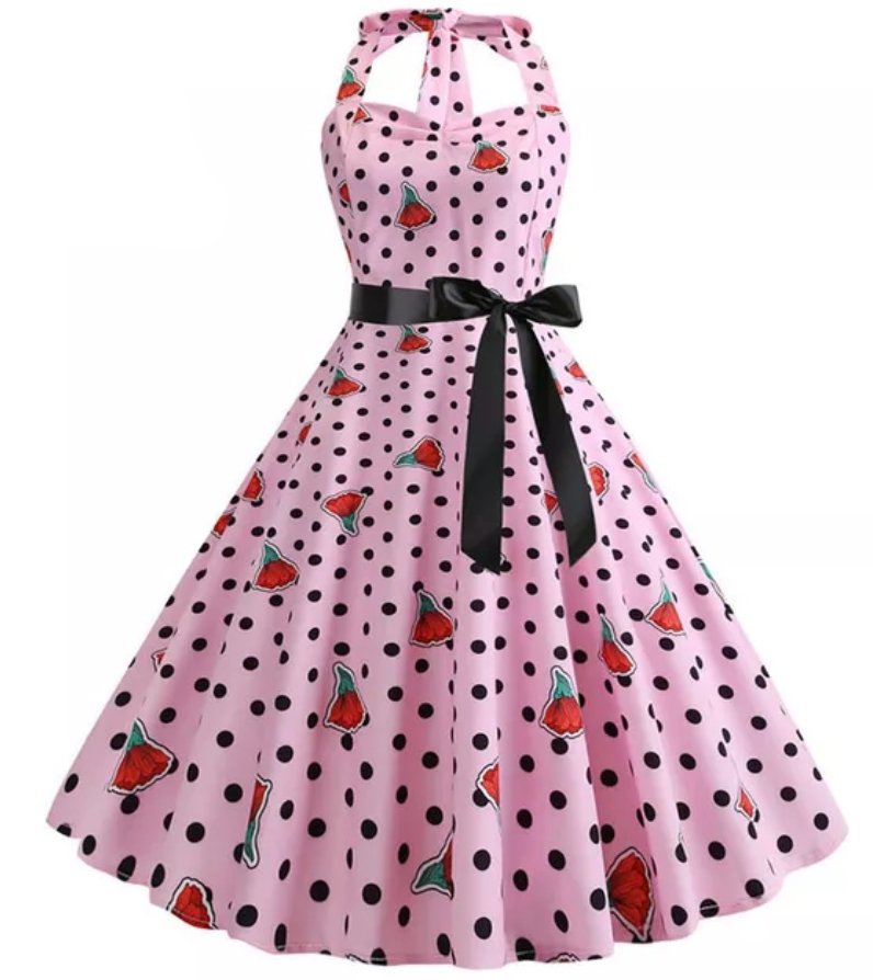 Vintage Polka Dot Kleid