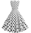 50er-Jahre-Polka-Dot-Kleid