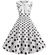 50er-Jahre-Polka-Dot-Kleid