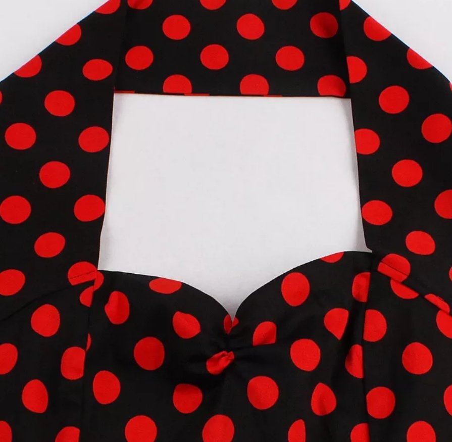 Retro 50er Jahre Polka Dot Kleid
