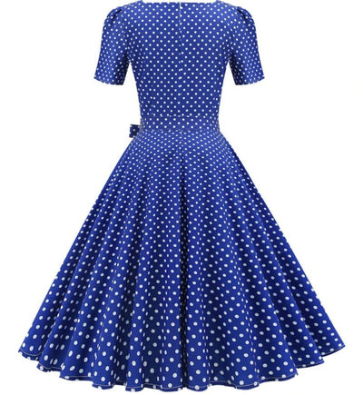 50er-Jahre-Polka-Dot-Kleid