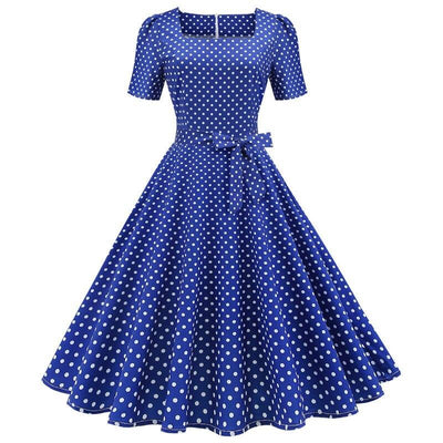 50er-Jahre-Polka-Dot-Kleid