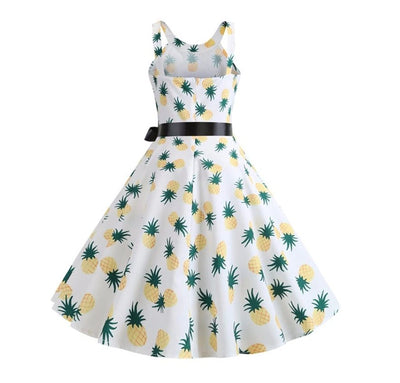 50er-Jahre-Kleid mit Ananas