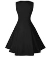 Plus Size 50er Jahre Kleid Schwarz