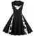 Plus Size 50er Jahre Kleid Schwarz