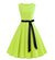 Neonfarbenes Pin-Up-Kleid im 50er-Jahre-Stil