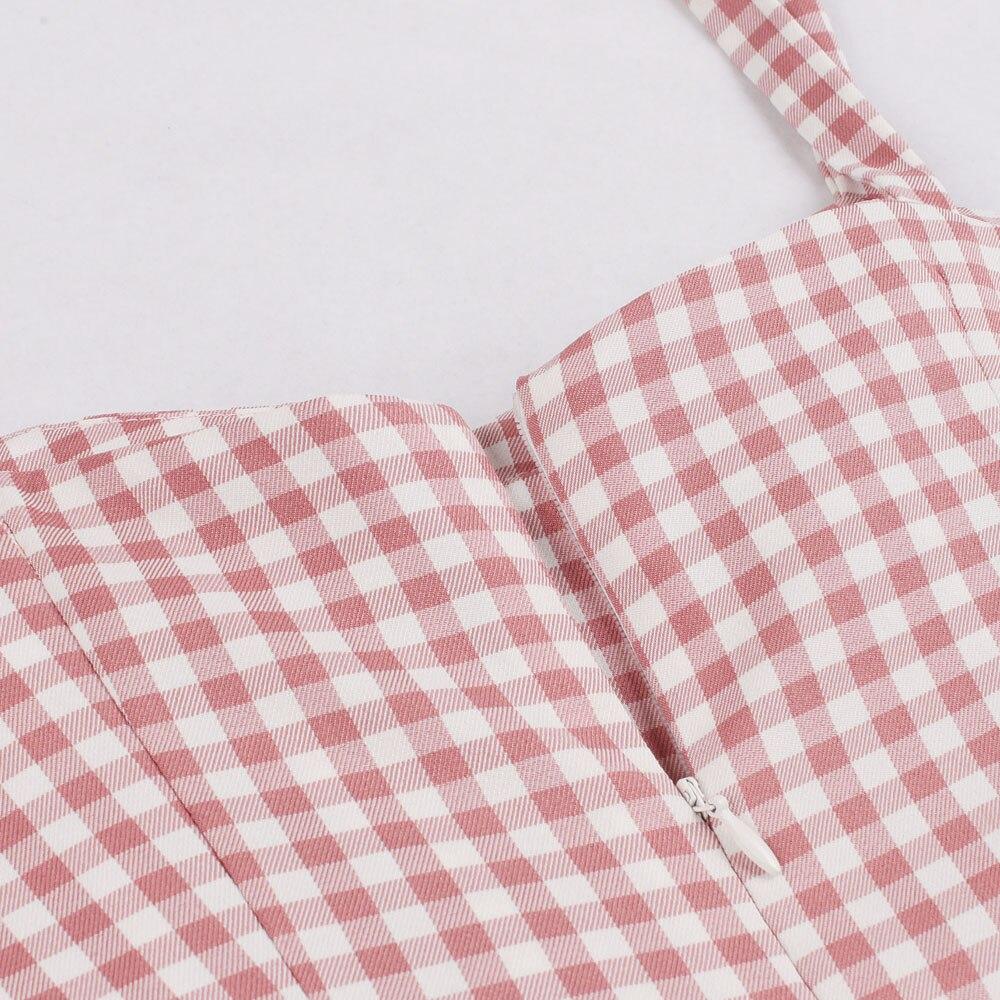 50er Jahre Gingham-Kleid
