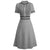 60er Jahre Schickes Kleid Grau