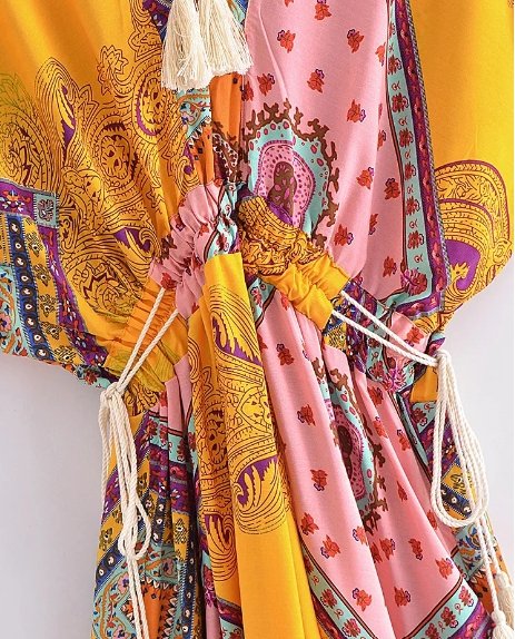 70er Jahre Kurzarmkleid