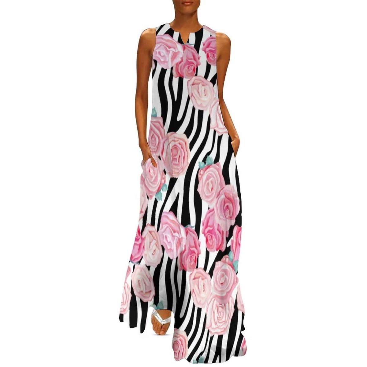 Vintage Blumenkleid aus den 70ern