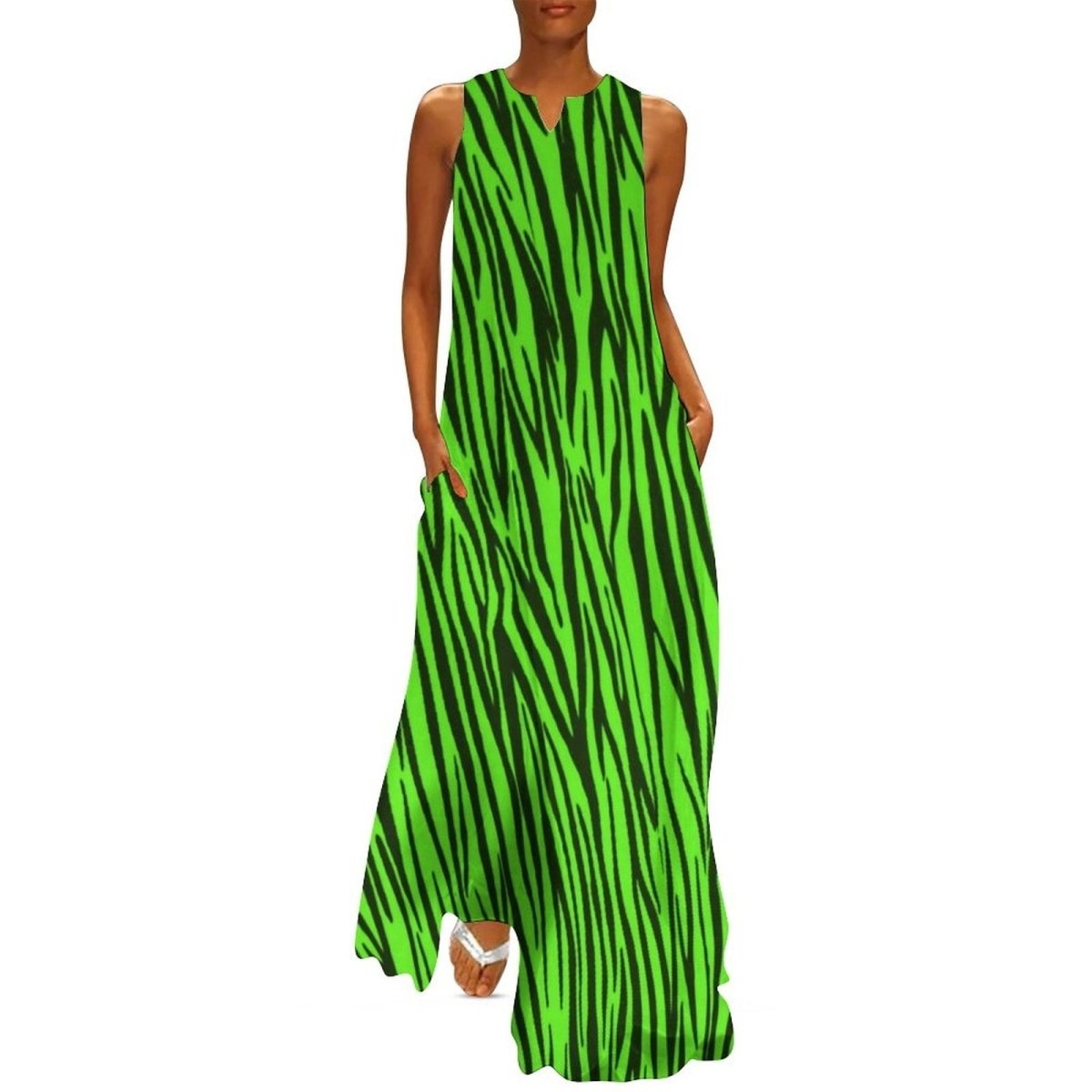 Vintage Neon 70er Jahre Kleid