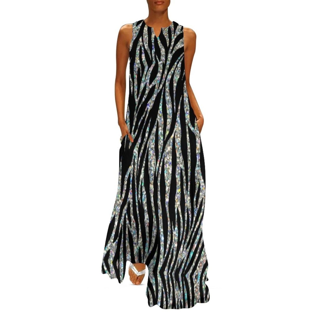 70er Jahre Vintage Abendkleid