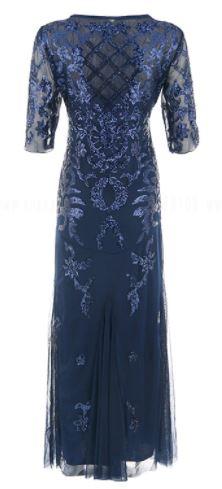 Vintage Blaues 20er Jahre Kleid