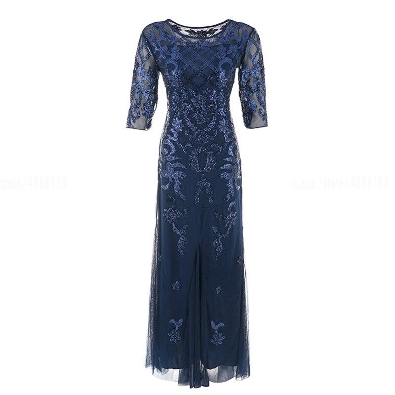 Vintage Blaues 20er Jahre Kleid