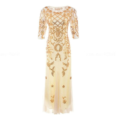 Vintage Elfenbein 20er Jahre Kleid