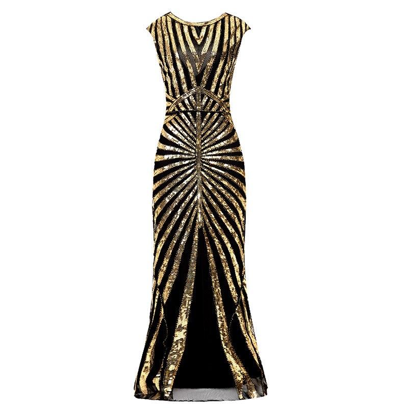 20er Jahre Kleid Gold