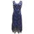 Vintage 20er Jahre Kleid Blau