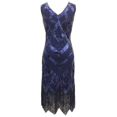 Vintage 20er Jahre Kleid Blau