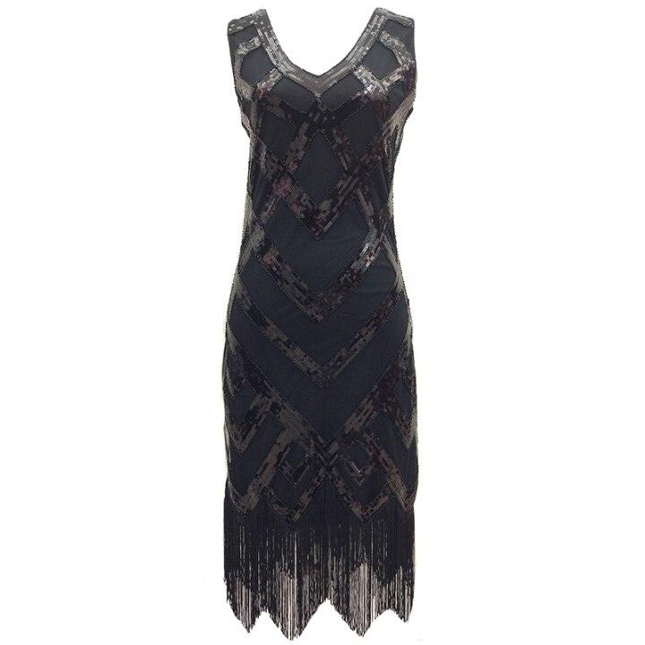 Vintage 20er Jahre Kleid Schwarz