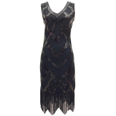 Vintage 20er Jahre Kleid Schwarz