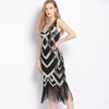Vintage 20er Jahre Kleid Schwarz Gold