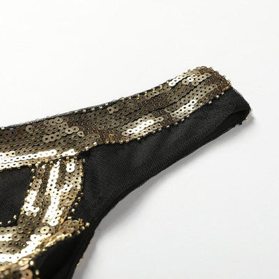 Vintage 20er Jahre Kleid Schwarz Gold