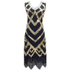 Vintage 20er Jahre Kleid Schwarz Gold