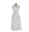 40er-Jahre-Polka-Dot-Kleid