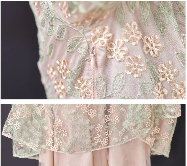 Vintage Chic 40er Jahre Spitzenkleid Grau