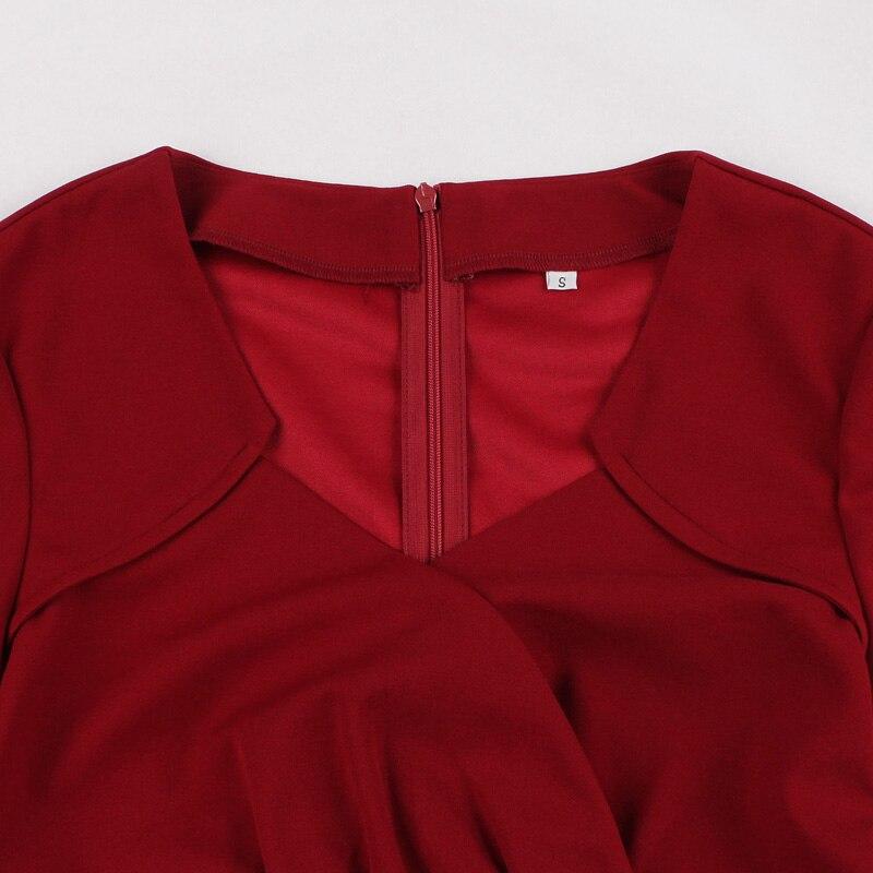 50er Jahre Kleid Burgund