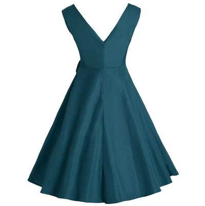 50er Jahre Schickes Kleid Blau