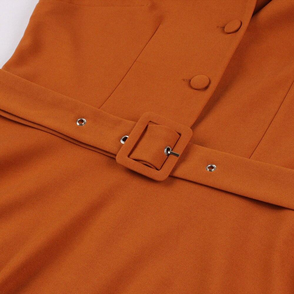 50er Jahre Kleid Orange