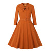 50er Jahre Kleid Orange